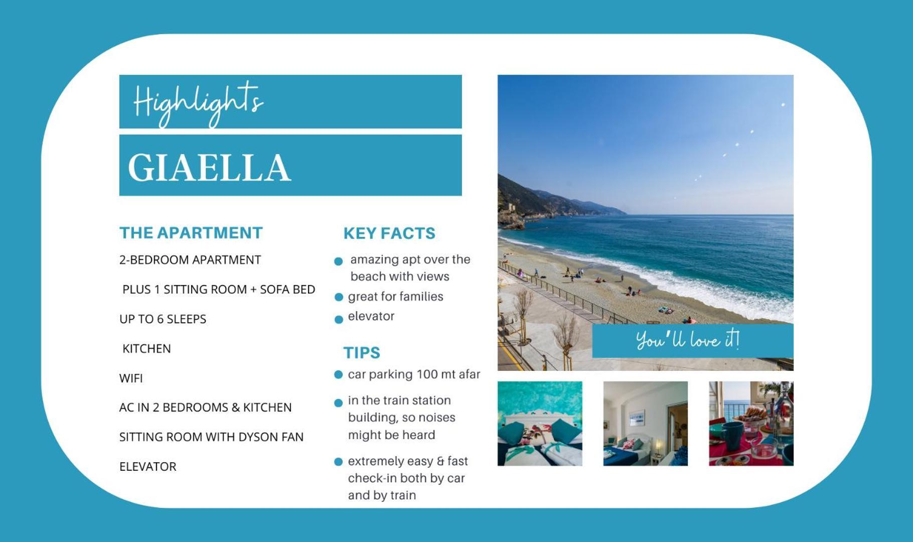 Giaella Sea View Apartment 蒙特罗索阿尔马雷 外观 照片